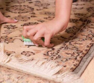 سفید کردن ریشه فرش - قالیشویی آوا