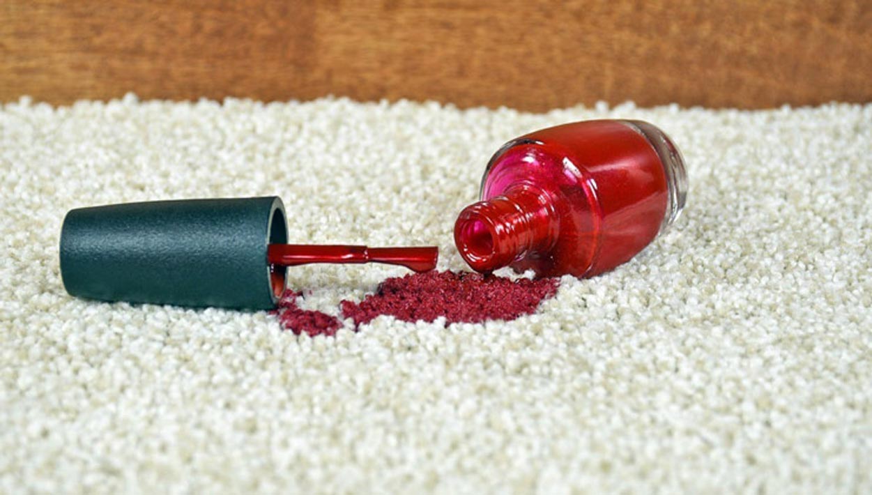 پاک کردن لاک از روی فرش - قالیشویی آوا